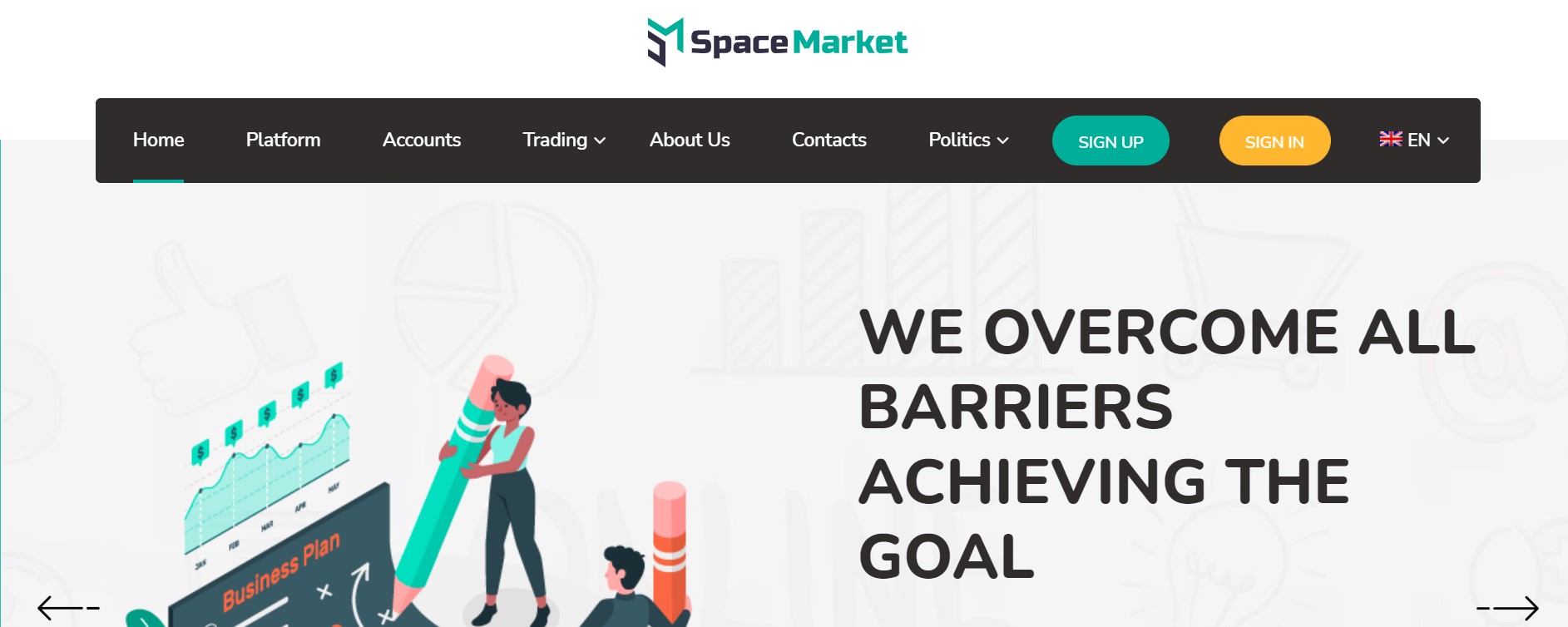 Space Market website