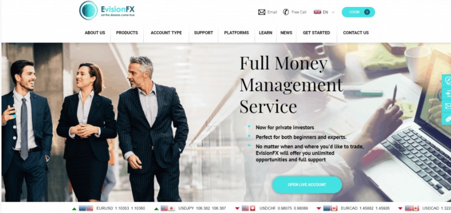 EVisionFX website