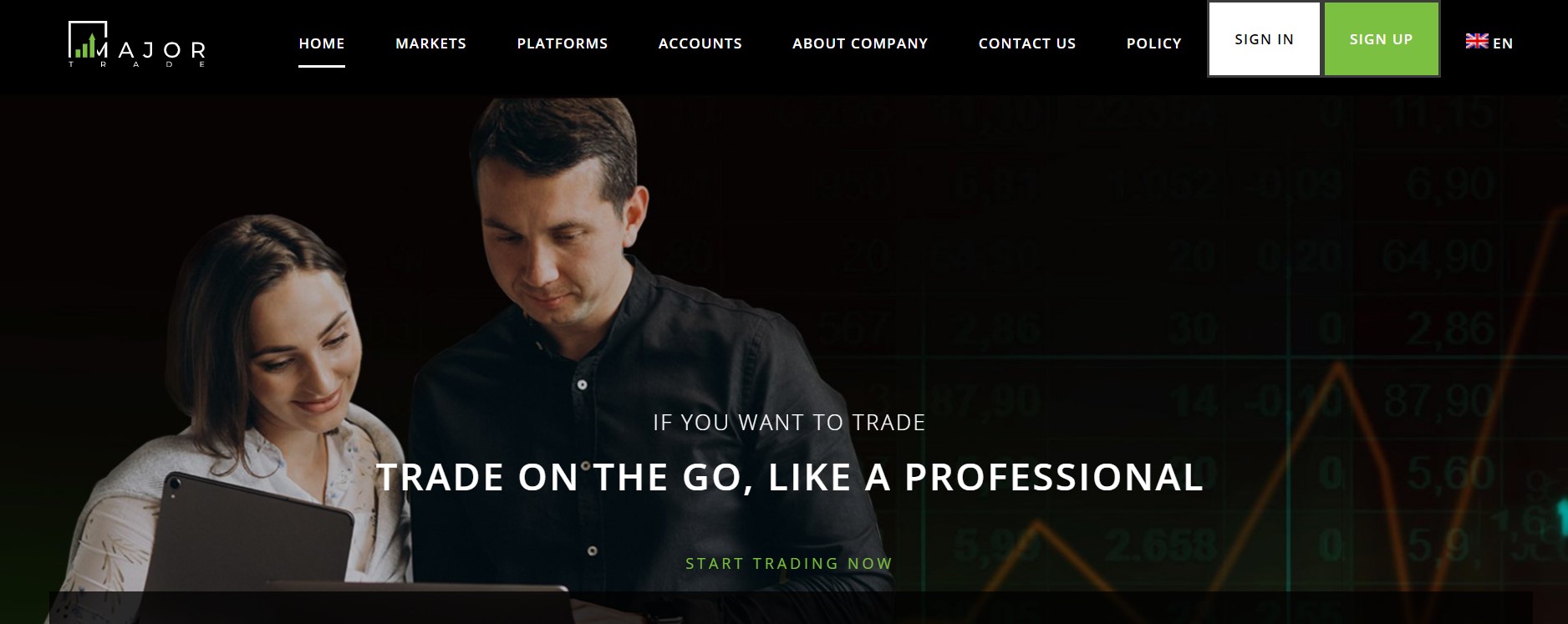 MajorTrade website