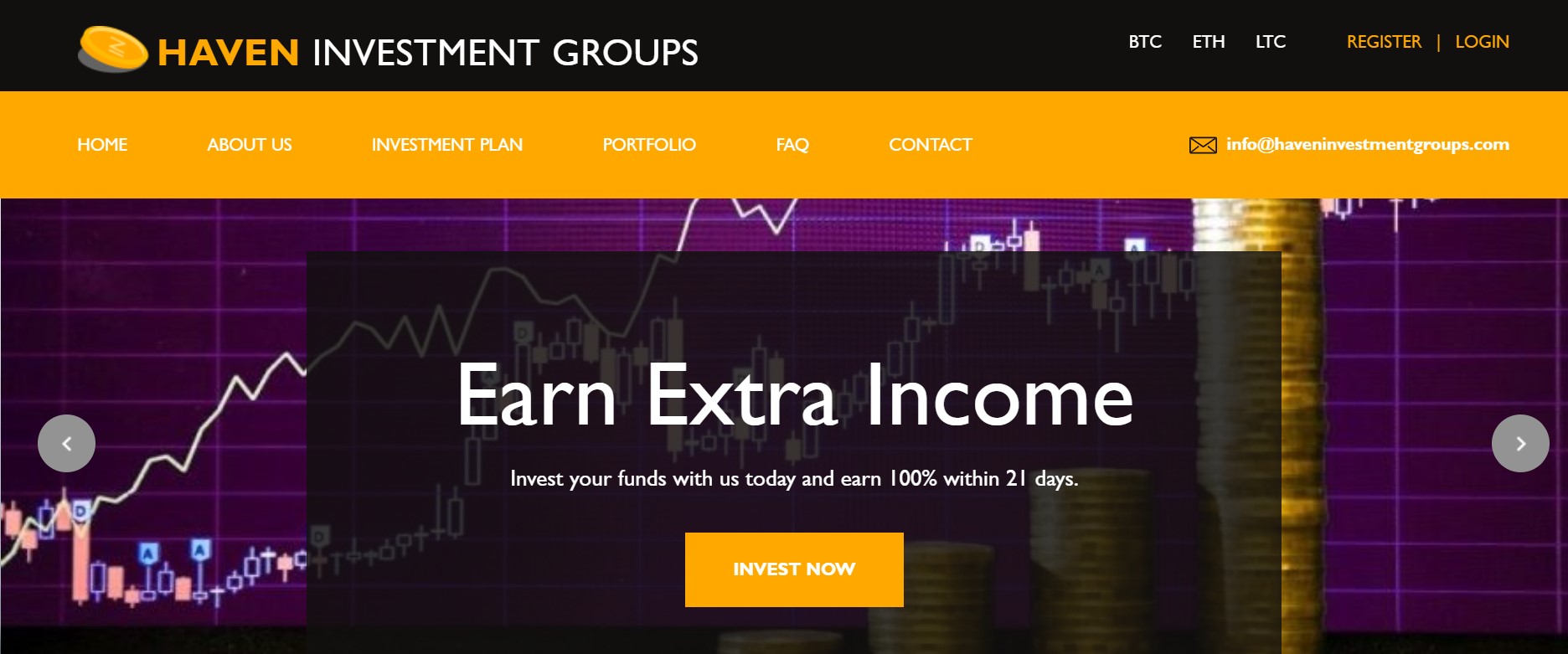 Haven Investment Groups website