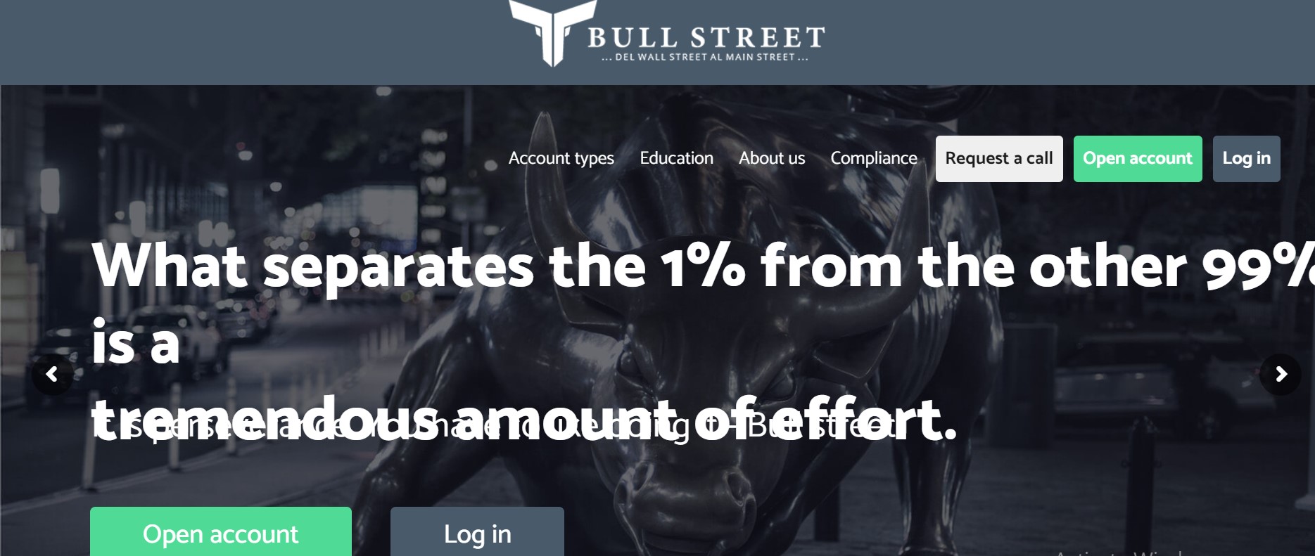 BullstreetFX website