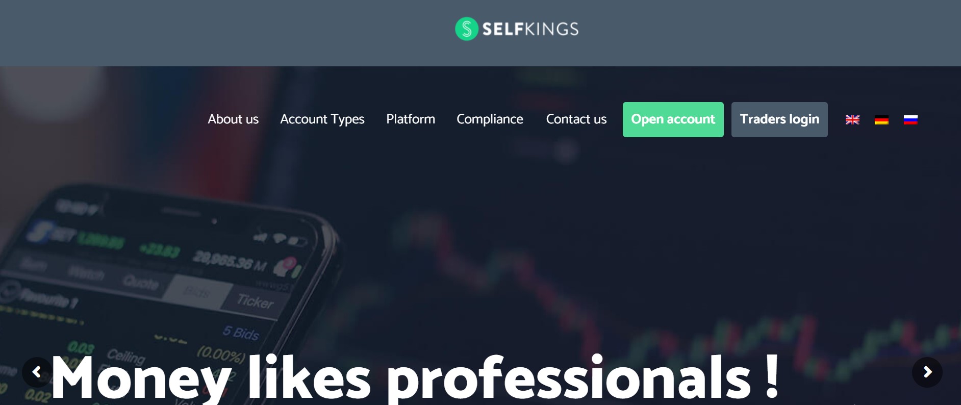 Selfkings website