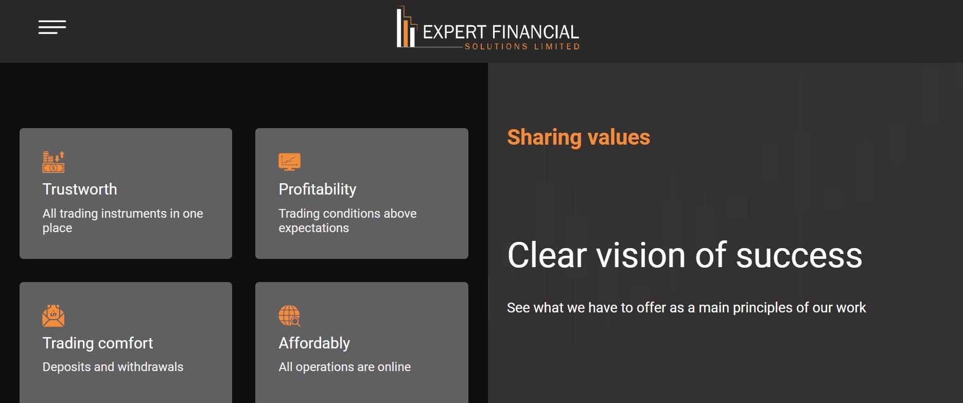 Expert Financial Solutions Limited website