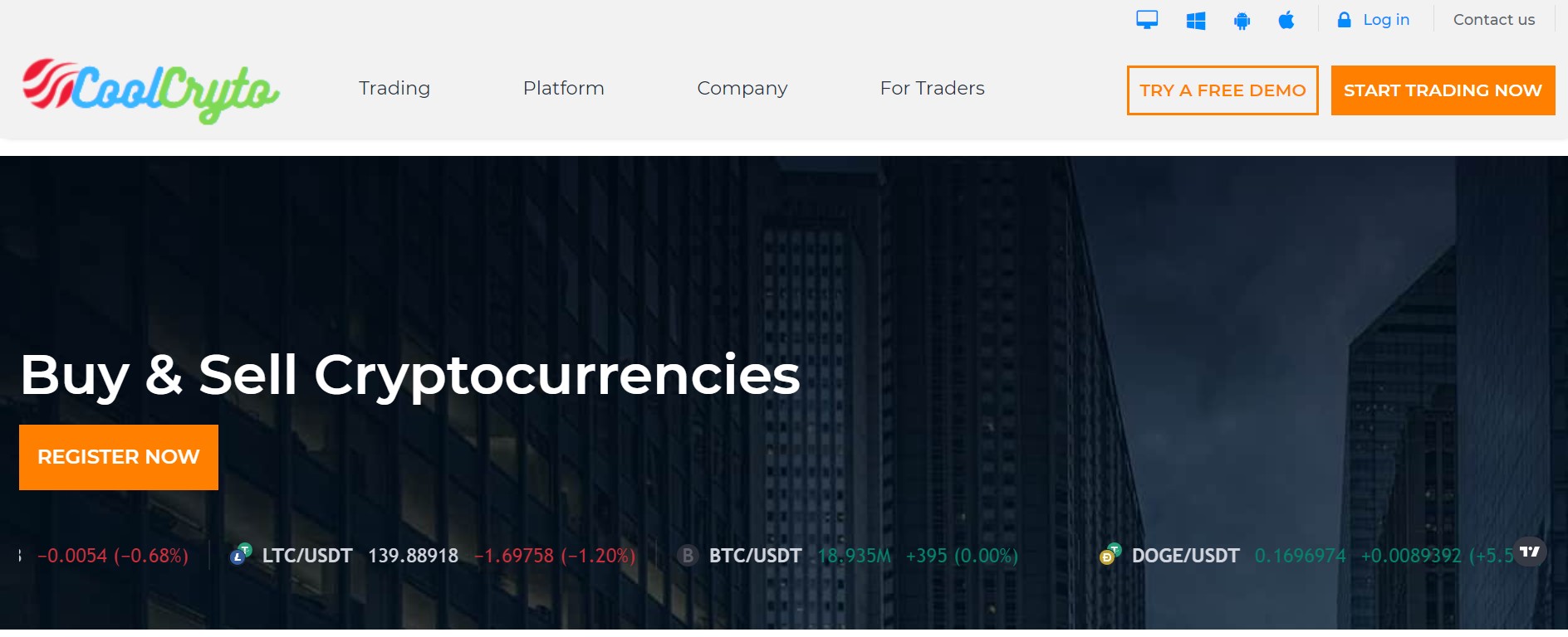 CoolCrypto website