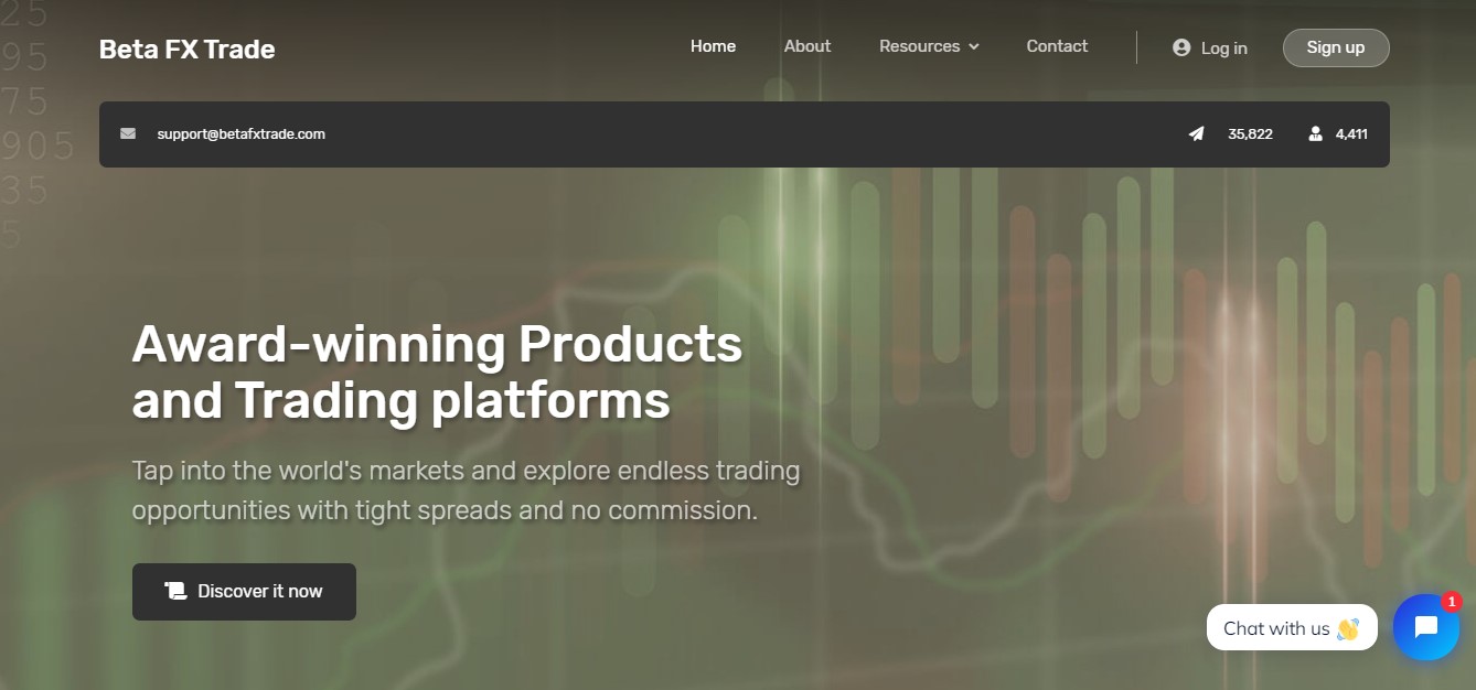 Beta FX Trade website