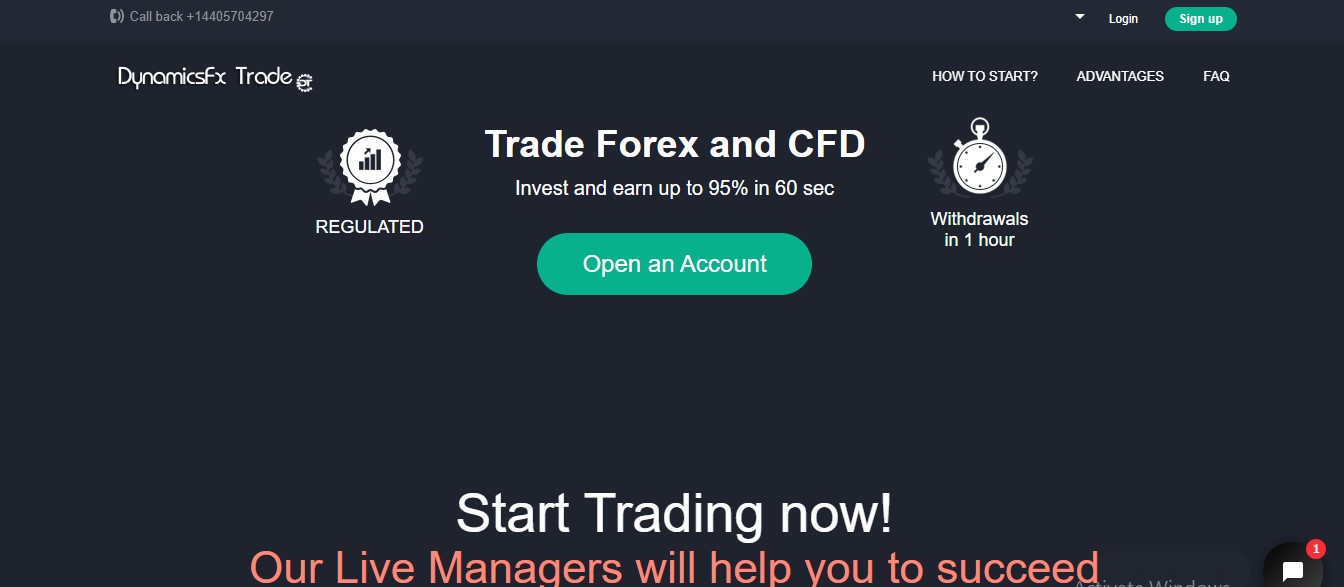 DynamicsFxTrade website