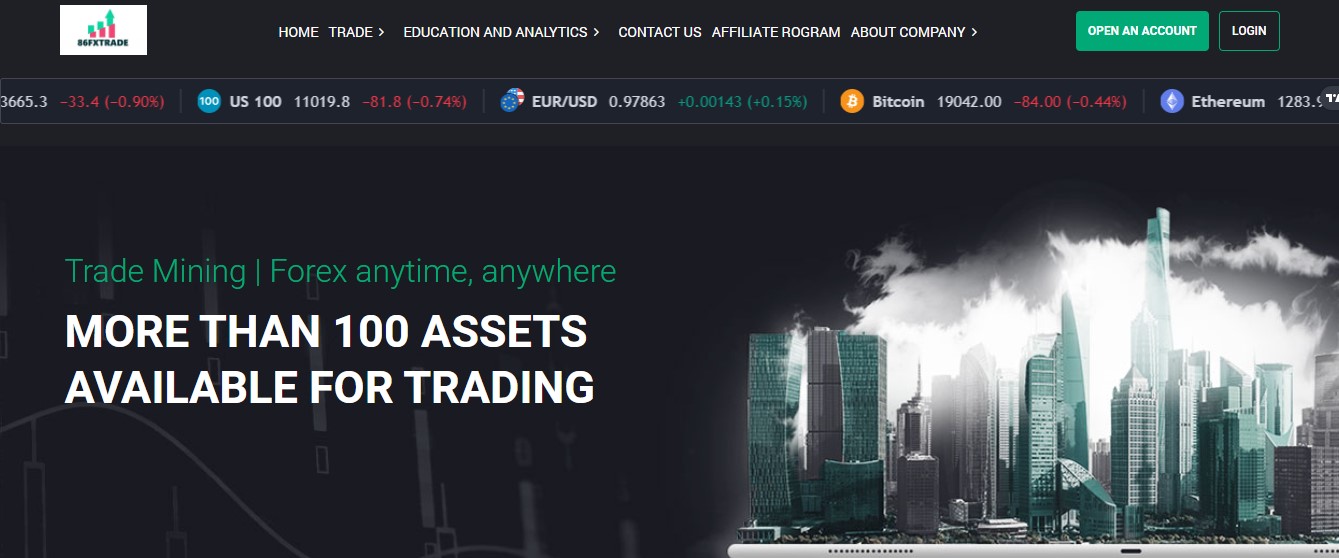 86fxtrade website