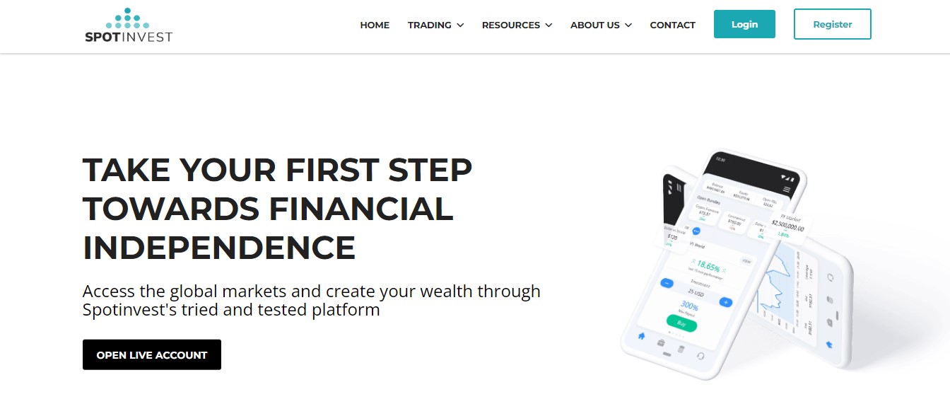 Spotinvest website